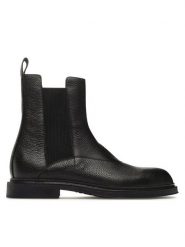 Emporio Armani Sztyblety X4M389 XF583 00002 Czarny. Czarne botki męskie Emporio Armani, bez wzorów, ze skóry, bez obcasa, bez zapięcia. Za 2,029.00 zł.