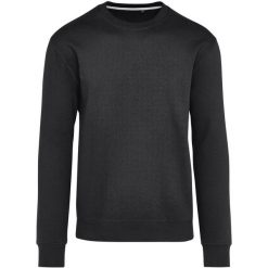 Bluza Unisex Dla Dorosłych Z Bawełny Ringspun Bez Metki. Czarne bluzy męskie SG, l, bez wzorów, z bawełny, bez ramiączek, bez kaptura. Za 93.99 zł.