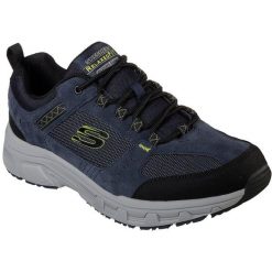 Buty sportowe męskie Skechers Oak Canyon. Niebieskie buty sportowe męskie Skechers, bez wzorów, z zamszu, bez zapięcia. Za 390.00 zł.