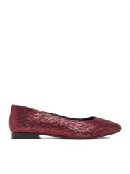 Lasocki Baleriny CEO-RST-KAJA-04F Bordowy. Czerwone balerinki damskie Lasocki, bez wzorów, ze skóry, bez obcasa, bez zapięcia. Za 159.99 zł.