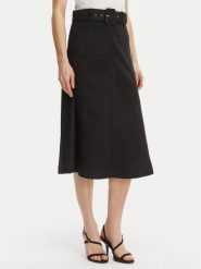 Rinascimento Spódnica z imitacji skóry CFC0127915003 Czarny Regular Fit. Czarne spódnice damskie Rinascimento, xs, bez wzorów, ze skóry. Za 549.99 zł.