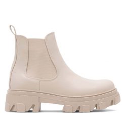 Botki DeeZee. Brązowe botki damskie DeeZee, bez wzorów, bez obcasa, na płaskiej podeszwie, bez zapięcia. Za 119.99 zł.