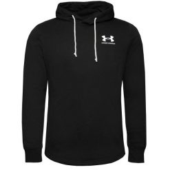 Bluza treningowa męska Under Armour Rival Terry LC HD. Białe bluzy męskie Under Armour, m, bez wzorów, sportowe, bez ramiączek, bez kaptura. W wyprzedaży za 137.65 zł.