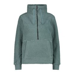 Kobieca bluza półzipowana CMP. Czarne bluzy damskie CMP, na zimę, bez wzorów, bez ramiączek, bez kaptura. Za 347.00 zł.