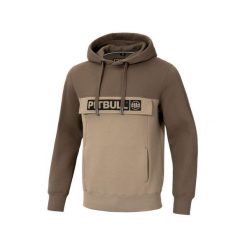 Bluza męska Pitbull z kapturem Two-Color Hilltop. Brązowe bluzy męskie PITBULL, m, bez wzorów, sportowe, bez ramiączek, z kapturem. Za 239.00 zł.