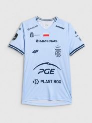 4F Koszulka meczowa replika domowa z sezonu 2025/26 męska 4F x Projekt Warszawa - niebieska L. Niebieskie koszulki sportowe męskie 4F, l, bez wzorów, z dzianiny, bez ramiączek. Za 189.99 zł.