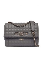 Guess Torebka Nadira HWQG84 24210 Szary. Szare torebki do ręki damskie Guess, z aplikacjami, ze skóry, bez dodatków. Za 639.99 zł.