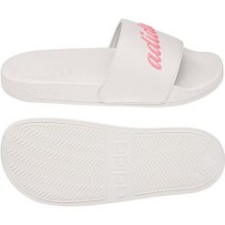 Klapki adidas Adilette Shower GZ5925 białe. Białe klapki damskie bez wzorów, z materiału, klasyczne, bez obcasa, bez zapięcia. Za 211.55 zł.
