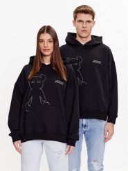 2005 Bluza Unisex Studded Horned Czarny Regular Fit. Czarne bluzy męskie 2005, m, bez wzorów, z bawełny, bez ramiączek, bez kaptura. Za 259.99 zł.