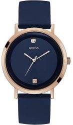 Zegarek Guess Męski niebieska tarcza 44 mm (W1264G3). Niebieskie zegarki męskie Guess, z aplikacjami. Za 407.99 zł.