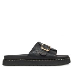 Klapki MEXX. Czarne klapki damskie Mexx, bez wzorów, bez obcasa, bez zapięcia. Za 159.99 zł.