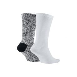 Skarpety męskie nike air jordan elephant crew socks white black. Czarne skarpety męskie Nike, bez wzorów. Za 79.00 zł.