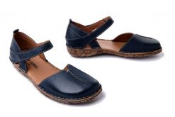 JOSEF SEIBEL 79542 162 505 Rosalie 42 Pulse dunkelblau, sandały damskie. Niebieskie sandały damskie Josef Seibel, bez wzorów, ze skóry, bez obcasa, bez zapięcia. Za 287.92 zł.