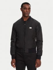Dolce&Gabbana Kurtka bomber G9ABPT G7F2J Czarny Regular Fit. Czarne kurtki męskie Dolce&Gabbana, m, bez wzorów, z syntetyku, bez kaptura. Za 6,249.00 zł.