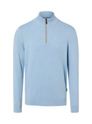 Bugatti sweter bez rękawów z dzianiny Mężczyźni Bawełna niebieski, XL. Niebieskie swetry męskie Bugatti, m, bez wzorów, z bawełny, biznesowe, bez kołnierzyka, bez ramiączek. Za 349.95 zł.
