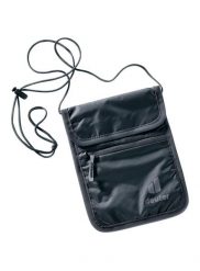 Saszetka Deuter Security Wallet II - black/black. Czarne saszetki i nerki męskie Deuter, z materiału. Za 79.20 zł.
