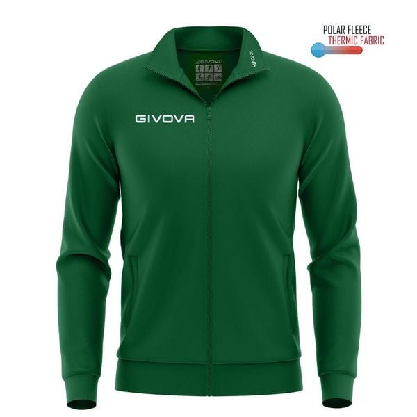 Bluza Sportowa Givova Polarfleece Mono 500 XL - Maksymalny Komfort i Ciepło. Zielone bluzy męskie Givova, xl, bez wzorów, z poliesteru, bez kaptura, do piłki nożnej. Za 66.79 zł.