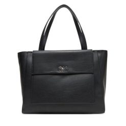 Torebka Calvin Klein. Czarne torebki do ręki damskie Calvin Klein, bez wzorów, bez dodatków. Za 419.99 zł.