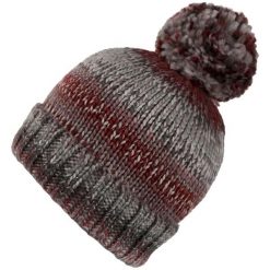Damska czapka Frosty Hat VI. Czerwone czapki damskie Regatta, na zimę, bez wzorów, z dzianiny. Za 52.15 zł.