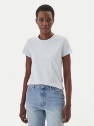 BOSS T-Shirt Eventsa10 50557843 Błękitny Slim Fit. Niebieskie t-shirty damskie Boss, l, bez wzorów, z bawełny, bez kołnierzyka, bez ramiączek. Za 319.99 zł.