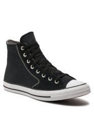 Converse Trampki Chuck Taylor All Star Mixed Materials A08186C Czarny. Czarne trampki męskie Converse, bez wzorów, z materiału, retro, bez zapięcia. Za 229.99 zł.