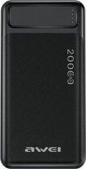 Powerbank Awei P6K 20000mAh Czarny. Czarne powerbanki Awei. Za 68.87 zł.