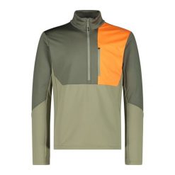Bluza turystyczna męska CMP Zephyr. Zielone bluzy męskie CMP, l, bez wzorów, bez ramiączek, bez kaptura. Za 202.99 zł.