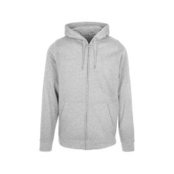 Bluza z kapturem i zamkiem błyskawicznym Build Your Brand Basic. Czarne bluzy damskie BUILD YOUR BRAND, xl, bez wzorów, z tkaniny, klasyczne, bez ramiączek, z kapturem. Za 184.50 zł.
