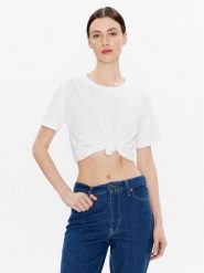 Calvin Klein T-Shirt K20K205410 Biały Regular Fit. Białe t-shirty damskie Calvin Klein, xxl, bez wzorów, z bawełny, bez kołnierzyka, bez ramiączek. Za 159.99 zł.
