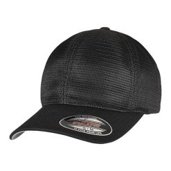 Czapka Z Daszkiem 360 Omnimesh. Czarne czapki damskie FLEXFIT, bez wzorów. Za 73.99 zł.