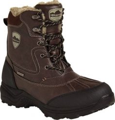 Buty trekkingowe męskie Karrimor MĘSKIE OCIEPLANE BUTY ZIMOWE SNOW CASUAL K815-BRN. Białe trekkingi męskie Karrimor, na zimę, bez zapięcia. Za 315.81 zł.