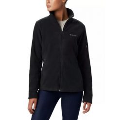 Bluza polarowa turystyczna damska Columbia Fast Trek II. Białe bluzy damskie Columbia, l, bez wzorów, z polaru, sportowe, bez ramiączek, bez kaptura. Za 187.99 zł.