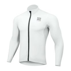 Bluza rowerowa wiatroszczelna ocieplana. Zielone bluzy damskie ROCKBROS, na jesień, l, bez wzorów, z materiału, wakacyjne, bez ramiączek, bez kaptura. Za 349.99 zł.