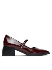 Vagabond Shoemakers Czółenka Vivian 5553-060-38 Bordowy. Czerwone czółenka damskie Vagabond Shoemakers, bez wzorów, z lakierowanej skóry, bez obcasa, bez zapięcia. Za 499.99 zł.