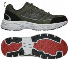 Buty męskie Skechers Oak Canyon-Verketta oliwkowe 51898 OLBK 40. Zielone buty sportowe męskie Skechers, bez wzorów, bez zapięcia. Za 437.22 zł.