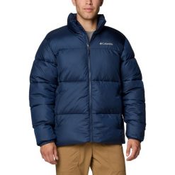 Kurtka sportowa męska Puffect III Jacket. Niebieskie kurtki sportowe męskie Columbia, l, bez wzorów, z poliesteru, bez kaptura, trekkingowe. Za 449.99 zł.