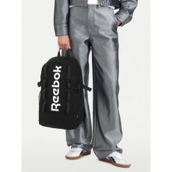 Plecak Reebok. Czarne plecaki męskie Reebok, bez wzorów, sportowe. Za 179.99 zł.