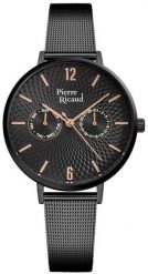 Zegarek damski Pierre Ricaud P22110.B154QF czarny. Czarne zegarki damskie Pierre Ricaud. Za 498.00 zł.