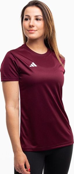 Adidas Koszulka damska adidas Tabela 23 Jersey bordowa IB4930 M. Czerwone bluzki damskie Adidas, m, bez wzorów, z jersey, bez kołnierzyka, bez ramiączek. Za 73.76 zł.