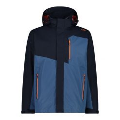 Kurtka z zamkiem błyskawicznym z kapturem CMP. Niebieskie kurtki męskie CMP, xl, bez wzorów, sportowe, z kapturem. W wyprzedaży za 349.99 zł.