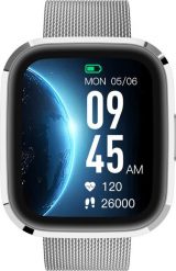 Smartwatch Garett GRC Style Srebrny Stalowy. Szare zegarki smartwatch GARETT, bez wzorów. Za 189.99 zł.