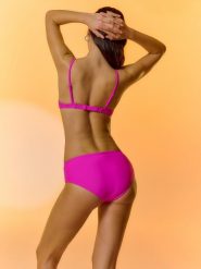 Bikini dół damski 4F 4FRSS26UBKBF111. Czerwone stroje kąpielowe damskie 4F, l, bez wzorów, z dzianiny. Za 57.99 zł.