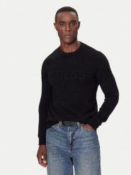 Guess Sweter M5BR35 Z2ZK2 Czarny Regular Fit. Czarne swetry męskie Guess, m, z aplikacjami, z syntetyku, bez kołnierzyka, bez ramiączek. Za 261.00 zł.