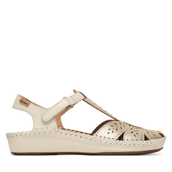 Sandały Pikolinos. Żółte sandały damskie Pikolinos, bez wzorów, bez obcasa, na płaskiej podeszwie, bez zapięcia. Za 559.99 zł.