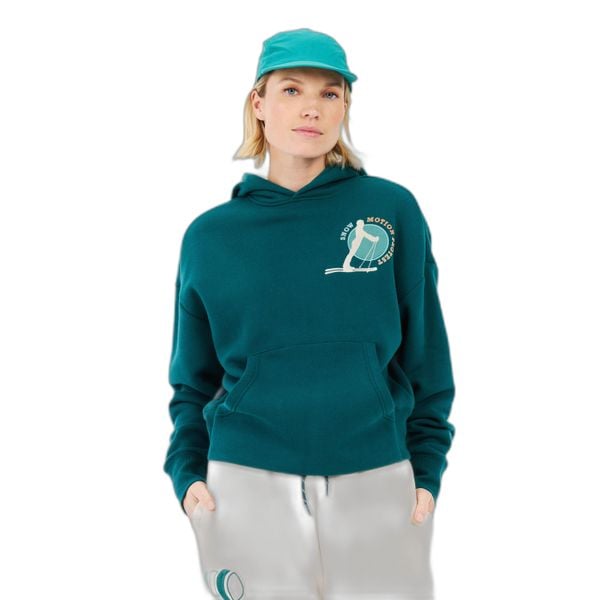Bluza damska z kapturem Protest Elina. Niebieskie bluzy damskie Protest, m, bez wzorów, z dresówki, eleganckie, bez ramiączek, z kapturem. Za 311.30 zł.