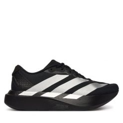 Buty do biegania adidas. Czarne obuwie sportowe damskie Adidas, bez wzorów, bez zapięcia, do biegania. Za 649.99 zł.