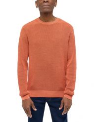 Mustang Style Elliot Burnt Ochre 1016300 7105 MĘSKI SWETER. Brązowe swetry męskie Mustang, m, bez wzorów, bez kołnierzyka, bez ramiączek. Za 139.99 zł.