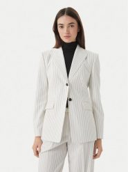 HUGO Marynarka Asmalla 50561472 Biały Regular Fit. Białe marynarki i żakiety damskie Hugo, bez wzorów, z syntetyku, bez kołnierzyka, bez ramiączek. Za 1,349.00 zł.