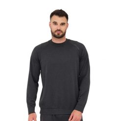 Bluza męska wełniana Brubeck OUTDOOR MERINO. Szare bluzy męskie Brubeck, m, bez wzorów, z elastanu, sportowe, bez ramiączek, bez kaptura. Za 249.00 zł.