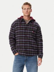 Tommy Jeans Kurtka koszulowa DM0DM23521 Bordowy Relaxed Fit. Czerwone kurtki męskie Tommy Jeans, l, bez wzorów, z bawełny, bez kaptura. Za 569.99 zł.